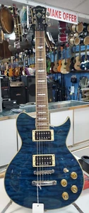 Washburn WI-66PROQ ELECTRIC GUITAR QUILTED TOP BEAUTIFUL BUZZ FELTEN TUNING SYS. - Picture 1 of 24