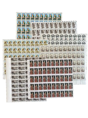 350 U S STAMPS 7 SHEETS SCOTT # 1363 1702 1407 1423 1424 1754 1744 MNH LRG LOT! - Image 1 of 4