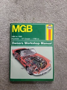 MGB HAYNES WORKSHOP MANUAL. 1962 TO 1980. - Picture 1 of 1