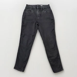 Seven7 Jeans Women Size 4 High Rise Skinny Crop Black Denim 26x25 - Picture 1 of 6