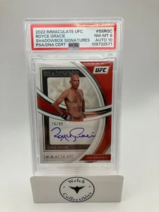 Immaculate UFC 2022 #SSRGC Royce Gracie: en tarjeta automática: /99: PSA 8 automático 10 - Imagen 1 de 2