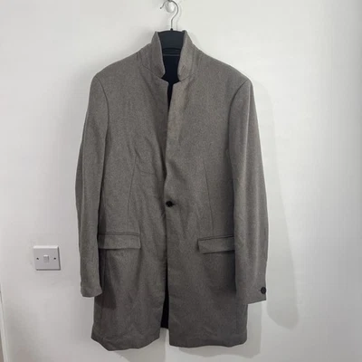 All Saints Bodell Wool Grey Overcoat Size 40 - See Description - Image 1 of 4