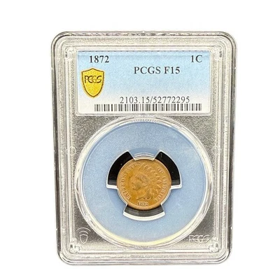 1872 Indian Head Cent PCGS F15 - Image 1 of 3