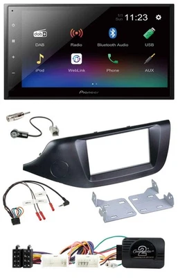 Pioneer USB Bluetooth DAB 2DIN Lenkrad Autoradio für Kia Ceed ab 2012 schwarz oh - Bild 1 von 4
