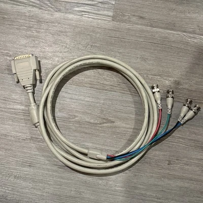 Cable de monitor de video SGI Silicon Graphics Indigo RGB 13W3 a 4 BNC Foto 1 de 4