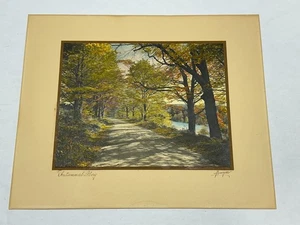 Charles Sawyer Vintage "Autumnal Glory" Signed Hand Colored Photograph Print - Picture 1 of 6