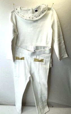 2 Piece Janie and Jack Girls Top Body Suit and Pants Clothes 12 - 18 Months - Image 1 of 4