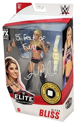 Figura de acción Alexa Bliss Auto WWE Elite Collection #82 "5 Feet Of Fury" Beckett Foto 1 de 4