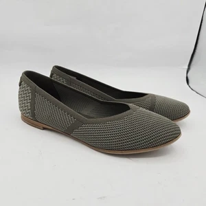 TOMS Women's Size 6.5 Jutti Neat Loafer Flat Green Repreve Knit Slip On Shoe - Picture 1 of 7
