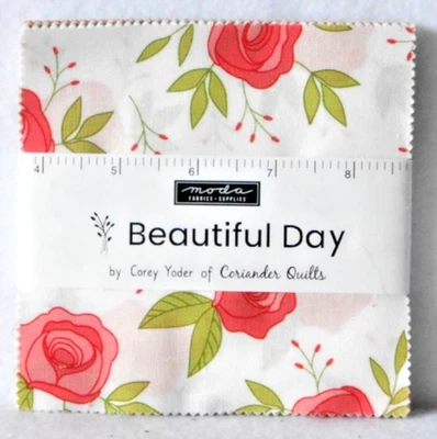 MODA - COREY YODER CORIANDER QUILTS  CHARM PACK "BEAUTIFUL DAY" - 5" BY 5" - NIP - Image 1 of 2