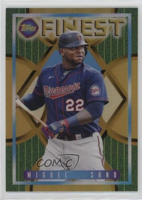 2022 Topps Finest Flashbacks Gold Refractor /50 Miguel Sano #134 - Image 1 of 2