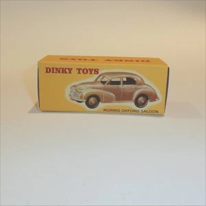 Dinky Toys 159 Morris Oxford Saloon - Brown - Repro Box - Picture 1 of 5