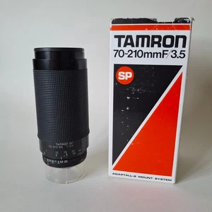 TAMRON SP 70-210mm Lens F 3.5 CF SP 19AH TeleMacro Japan Box & Manual EXCELLENT - Picture 1 of 14