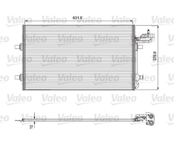 Condensador, aire acondicionado VALEO 814323 para Volvo V50 C30 Foto 1 de 1