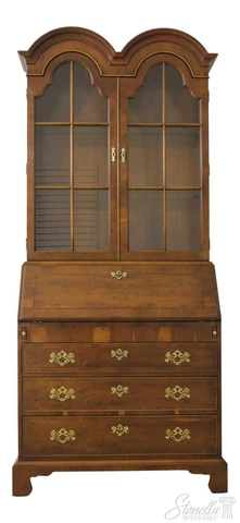 55703EC: HENREDON Yew Wood George III Style Secretary Desk Cover