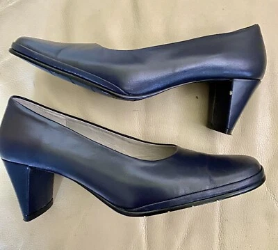 As New Worn Once FLORSHEIM Navy Leather Women’s shoes 35 Medium Heel RRP$175 - image 1 of 4
