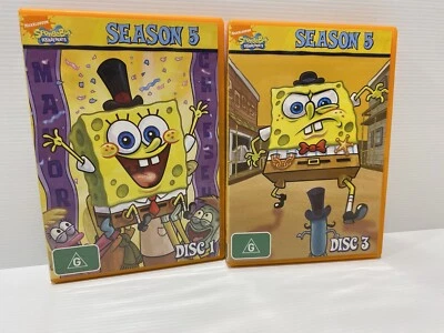 Spongebob Squarepants Nickelodeon Season 5 Disc 1 And 3 Pal Region 4 #2 - Image 1 of 4