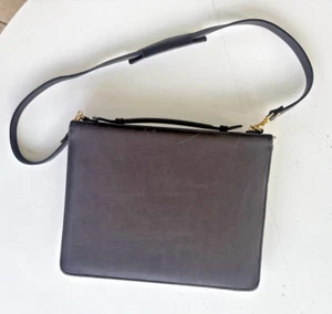 Maletín Cartera Diseño Cuero Georgetown Vintage Negro Cremallera - Imagen 1 de 7