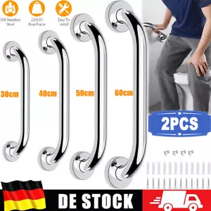 2x Edelstahl Haltegriff Sicherheit Handlauf Für Bad Dusche Badgriff Rutschfeste - Bild 1 von 13