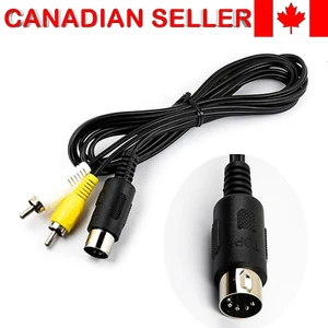 Cable de audio y video AV compuesto RCA para SEGA Genesis modelo 1 y sistema maestro - Imagen 1 de 4