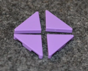 (4) 2x2 Medium Lavender Smooth Triangle Finishing Tile w/ 45 degree ~ Lego NEW - Picture 1 of 1