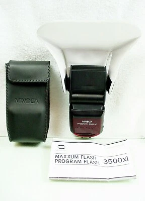 Minolta 3500xi Flash Outfit | Maxxum si & xi Models, Sony | Tested | Nice | $49 - Image 1 of 4