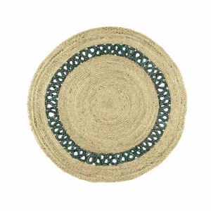 Rug 100% Natural Jute Braided Style Reversible Carpet Modern Rustic Look Rug - Picture 1 of 9