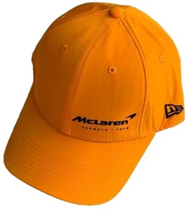 McLaren F1 Racing Papaya Baseball Cap w/Offset Black Logo. - Picture 1 of 10