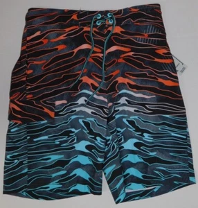 Herren Badehose klein oder 2XL schwarz orange blau schnelltrocknend / am Knie - Bild 1 von 6