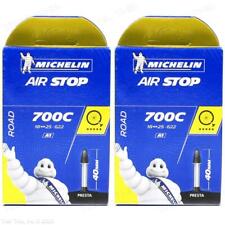 2 Pack - Michelin Airstop Road Bicycle Tube 700x18-23-25 40mm Presta Valve PV