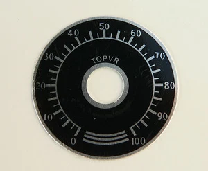 Zifferblatt Platte Skala Für Verstärker Volume Ton Knopf - Bild 1 von 2
