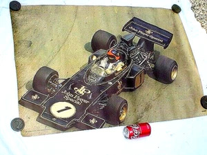 VTG 1973 JOHN PLAYER SPECIAL FORMULA 1 EMERSON FITTIPALDI POSTER - Picture 1 of 6