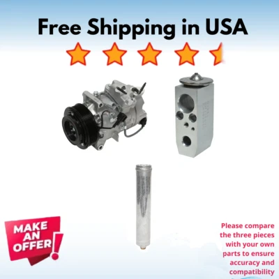 Kit Compressor A/C Fit INFINITI EX35 2009-2012, INFINITI G37 2009-2010 - Image 1 of 4