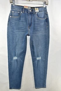 New Levi's Silvertab High Rise Mini Mom Jean Blue Jeans Girls Size 14 Reg - Picture 1 of 11
