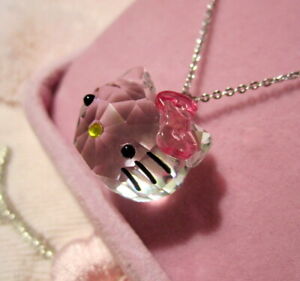 Hello Kitty Necklace~Genuine Austrian Crystal~STUNNING!