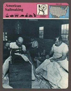 American Sailmaking Story of America Daily Life History Card - Imagen 1 de 1