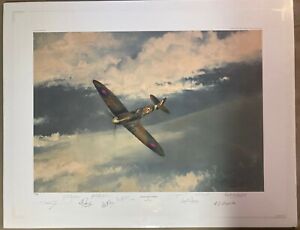 Robert Taylor After the Storm 10 Signature Exclusive WWII Spitfire Print 184/300