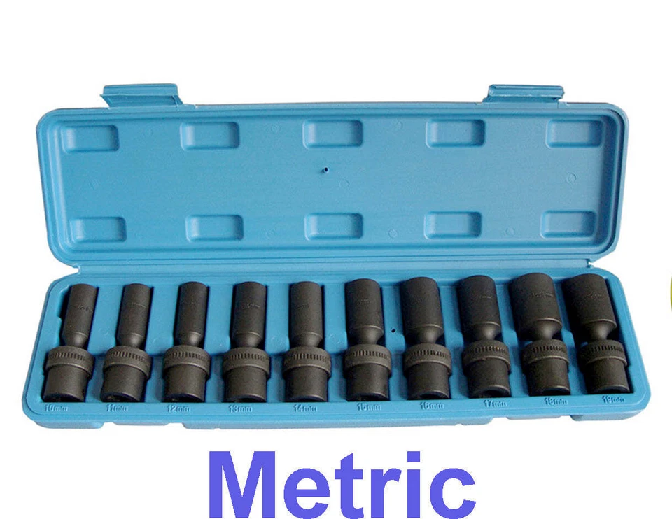 3/8" Deep Impact Socket Flex Universal Wobble Socket Set - Image 1 of 1