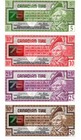 Canada : Billet de banque - Lot de 4 billets de banque Canadian Tire 75 ans UNC