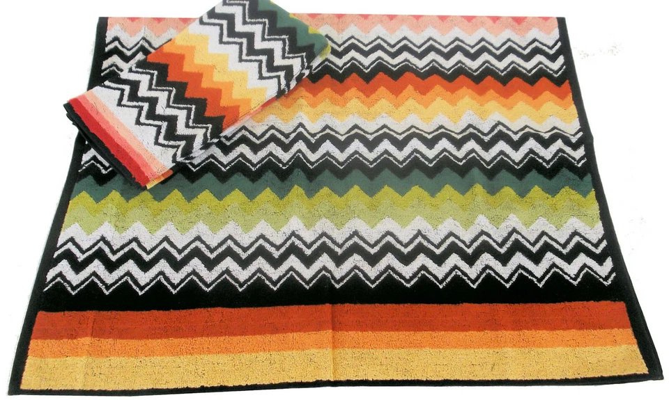 JUEGO DE TOALLAS PARA EL HOGAR MISSONI ALGODÓN 16x24 pulgadas 24x39 pulgadas - 40x60 cm 60x100 cm NILES 156 Foto 1 de 4