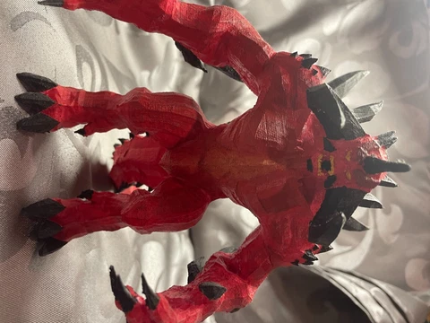 3d Printed Diablo from Diablo 2 Lord of Destruction Cover