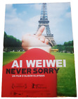 French PETIT original cinema poster 艾未未：草泥馬 AI WEIWEI: NEVER SORRY 艾未未：道歉你妹 2012