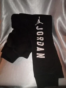 AIR JORDAN BLACK SWEATPANTS BOYS KIDS YOUTH SIZE 12-13 - Picture 1 of 8