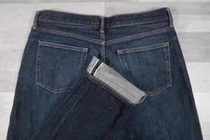 Herren UNIQLO Selvedge Regular Straight Blau Jeans W33 L32 Kaihara Denim - Bild 1 von 15