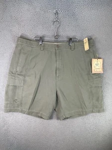 Tommy Bahama Shorts Mens 42 Green Cargo Bermuda Woven Beach Travel Comfort NWT - Picture 1 of 12
