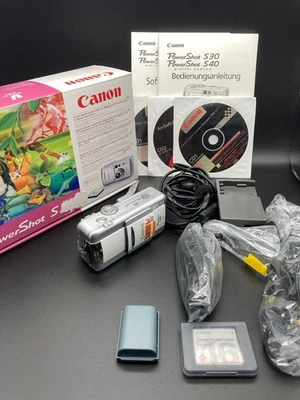 Neuwertig Canon PowerShot S30 Digitalkamera silber OVP, neuer Accu I Händler - Bild 1 von 4