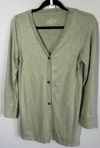 Cuddl Duds ernsthaft weicher Strick Cardigan Damen PXS salbeigrün kuschelige Tunika Lounge - Bild 1 von 10