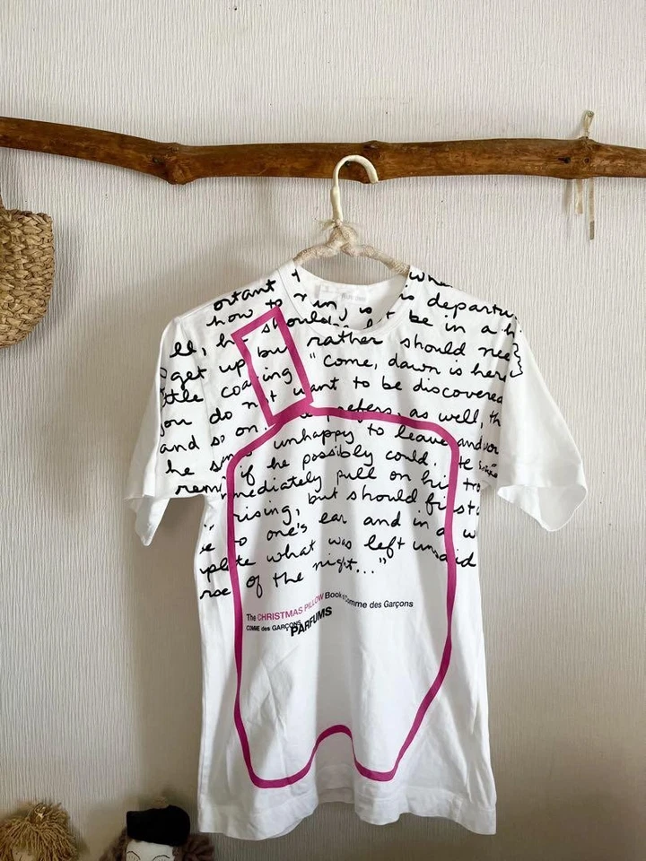 Camiseta Comme Des Garcons Perfume Informal 100% Algodón Talla S Usada Buen Estado Foto 1 de 4