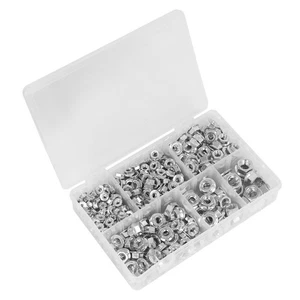 Sealey Flange Nut Assortment 390pc M5-M12 Serrated Metric AB031FN - Picture 1 of 1