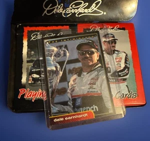 2001 Dale Earnhardt #3 Playing Cards 2 Decks Collector Tin & Earnhardt 2001 Card - Picture 1 of 16